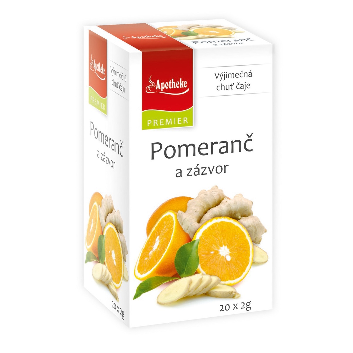 Apotheke Pomeranč a zázvor čaj nálevové sáčky 20x2 g