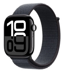 APPLE Watch Series 10 GPS + Cellular 42mm Jet Black Aluminium Case with Ink Sport Loop