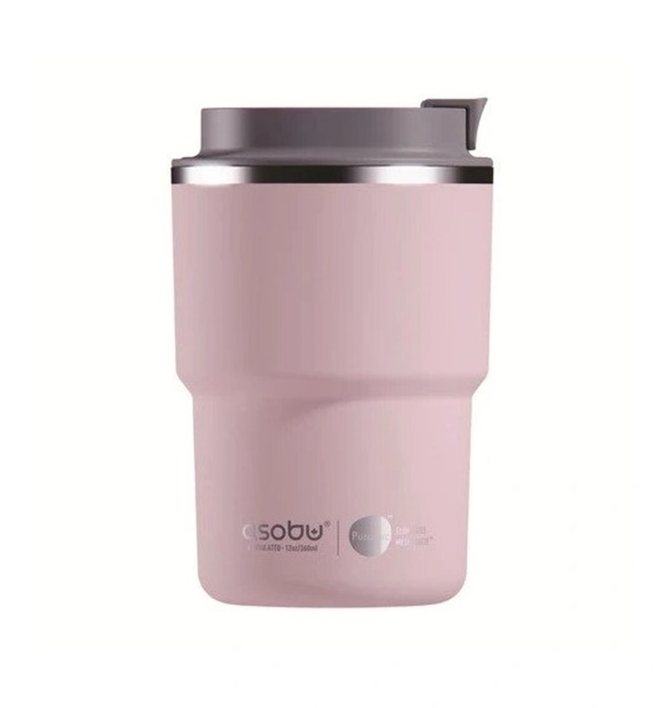 ASOBU MINI PICK-UP cestovní termohrnek PINK 350 ml