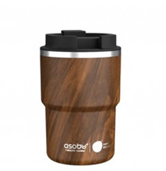 ASOBU MINI PICK-UP cestovní termohrnek WOOD 350 ml