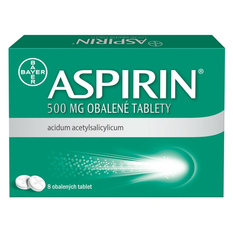 ASPIRIN 500 mg 8 obalených tablet