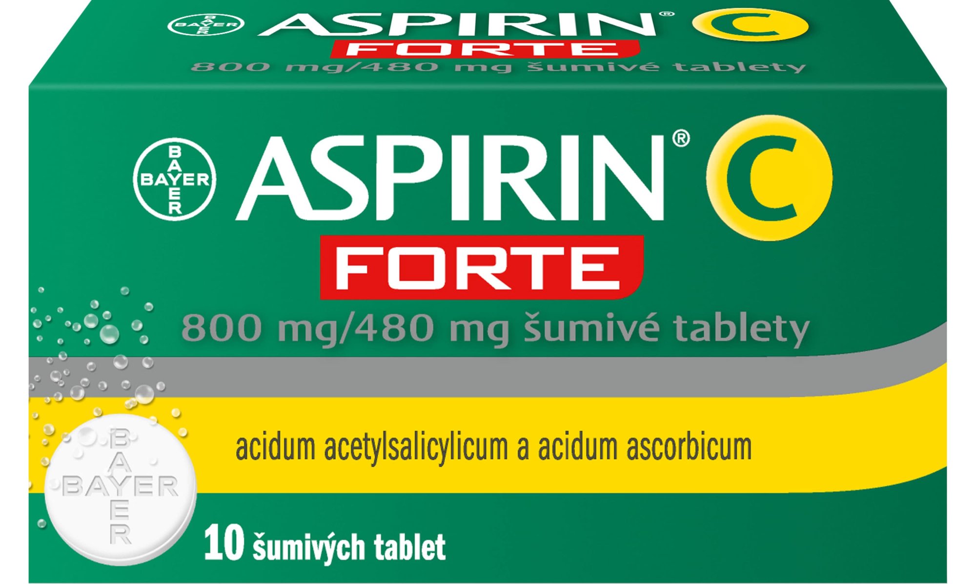 ASPIRIN C Forte, 10 šumivých tablet