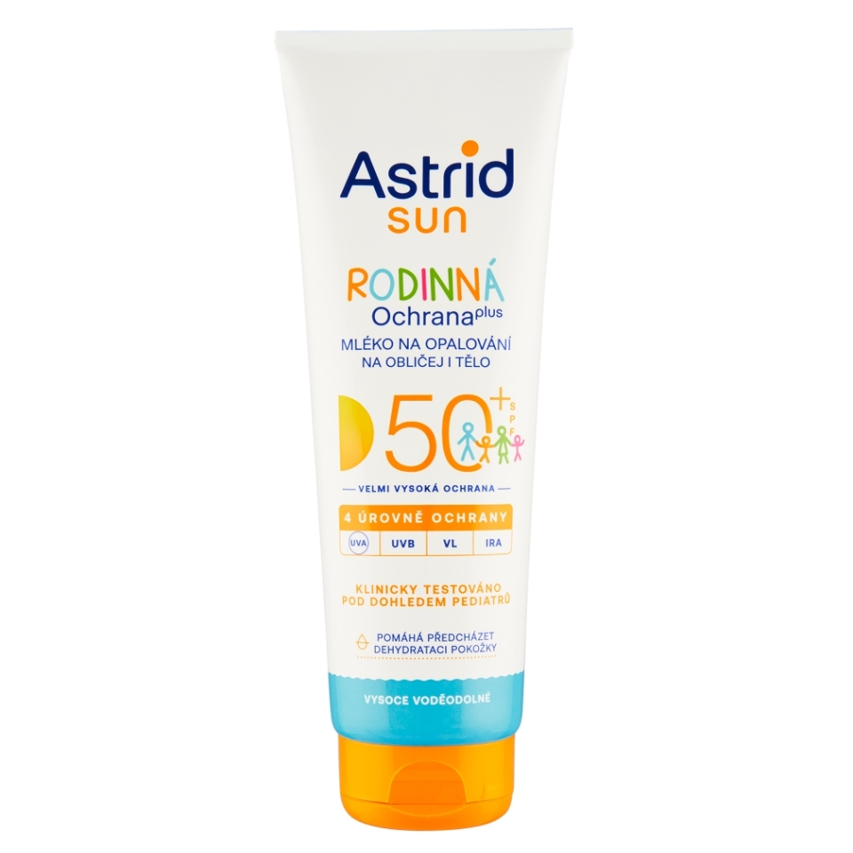 Astrid Sun Rodinná ochrana opalovací mléko SPF50+ 250 ml