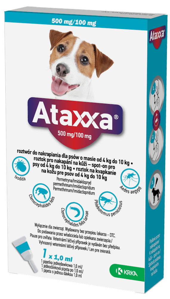 ATAXXA pro psy 4-10 kg spot-on 1 ml