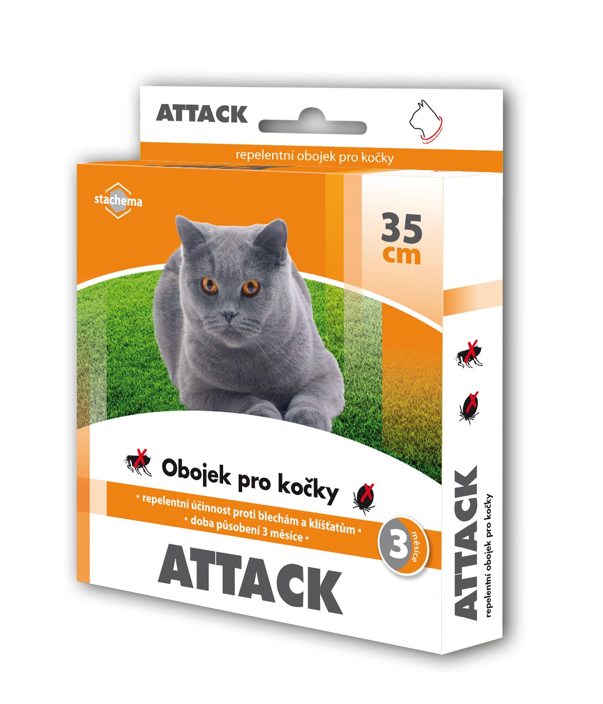 Attack repelentní obojek pro kočky 35cm