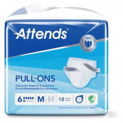 ATTENDS Pull-Ons plus 6 absorpční kalhotky M 18 kusů