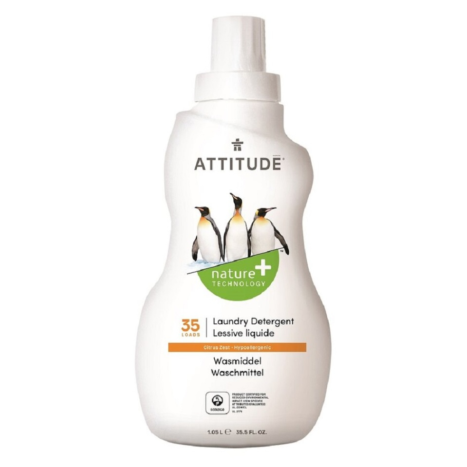 ATTITUDE prací gel s vůní citronové kůry (35 pracích dávek) 1050 ml