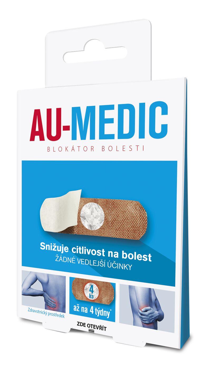 AU-MEDIC Blokátor bolesti 4 ks