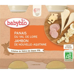 BABYBIO Denní menu Pastinák, šunka a sýr gruyère 2x200 g