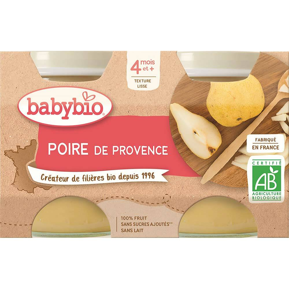 BABYBIO příkrm hruška Williams 2x130 g