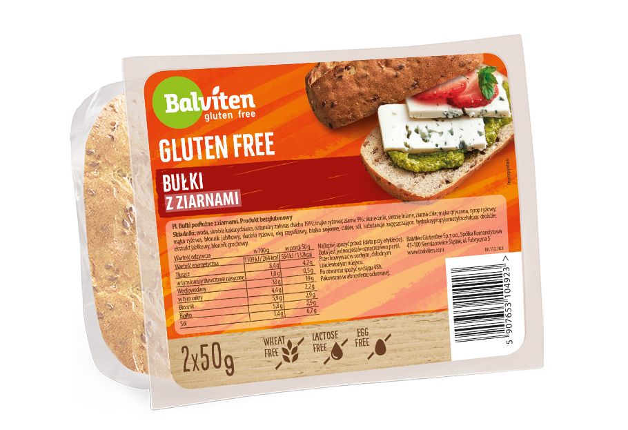 Balviten Rolls With Seeds bezlepkové bagetky se zrníčky 2x50 g