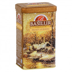 BASILUR Frosty evening černý sypaný čaj v plechu 85 g