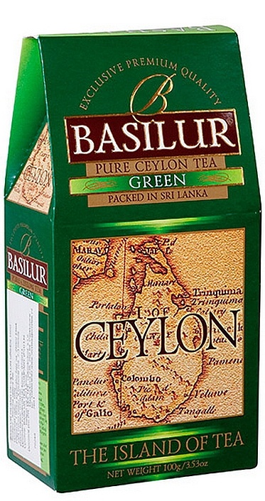 BASILUR Island of Tea Ceylon Green papír 100 g