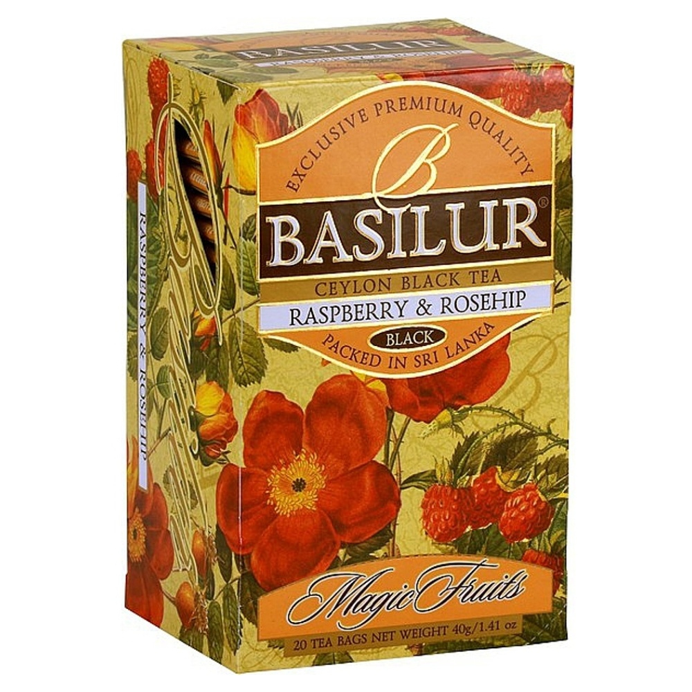 BASILUR Magic Raspberry & Rosehip černý čaj 20 sáčků