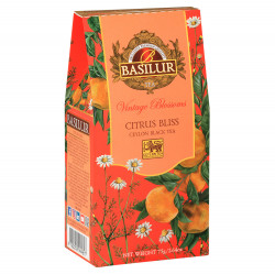 BASILUR Vintage blossoms citrus bliss černý čaj sypaný 75 g