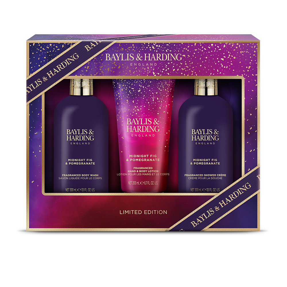 Baylis & Harding Sada péče o tělo Fík & Granátové jablko 3 ks