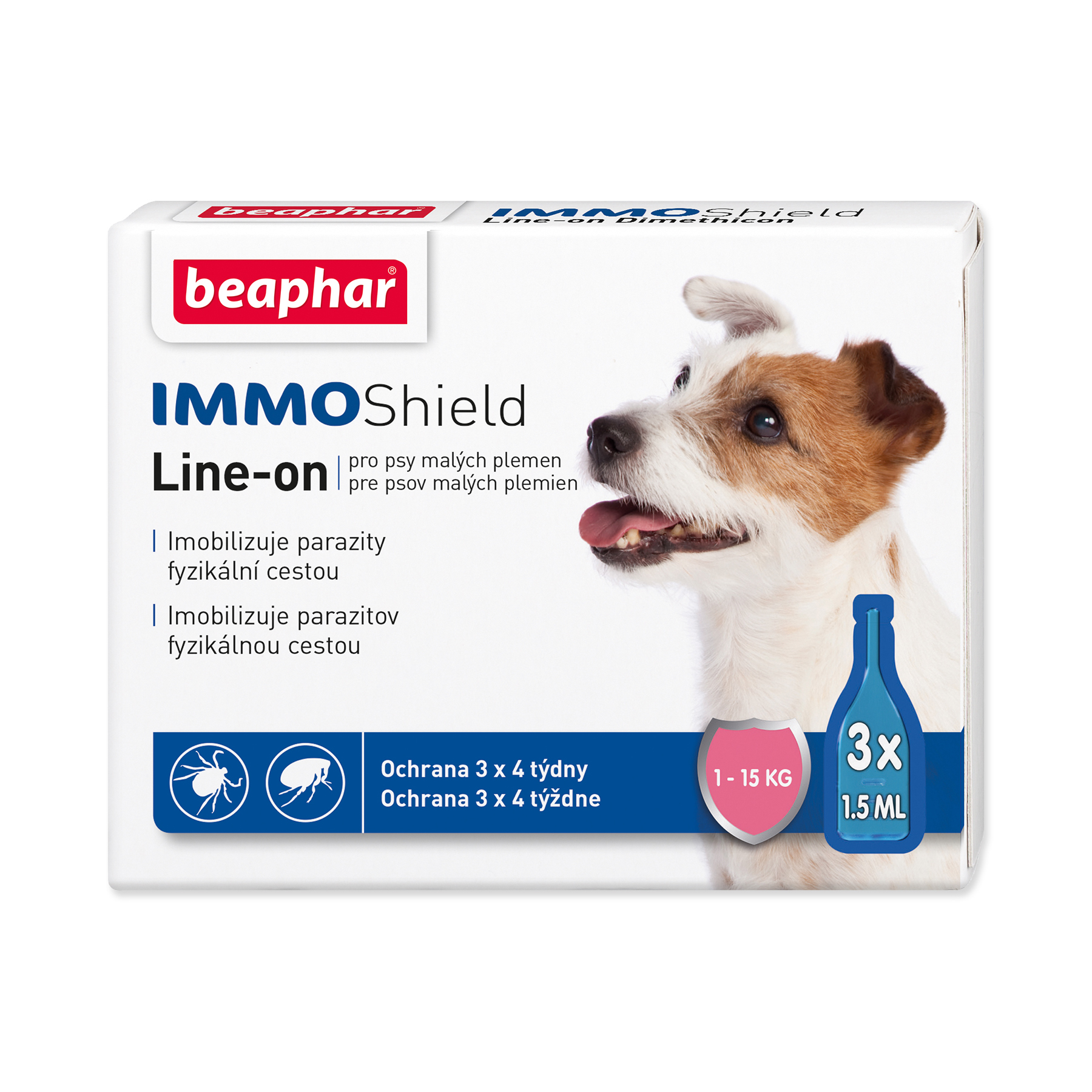 Beaphar Immo Shield pes S 3×1,5 ml