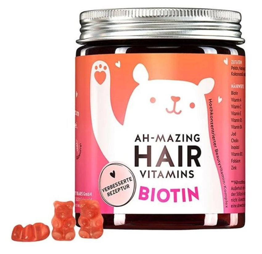 BEARS WITH BENEFITS Ah-mazing Vitaminy pro zdravé vlasy s biotinem 60 ks