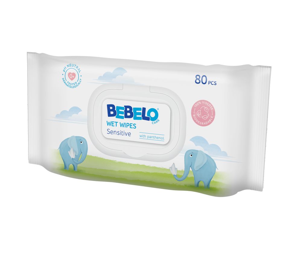 BEBELO Wet Wipes vlhčené ubrousky 80 ks