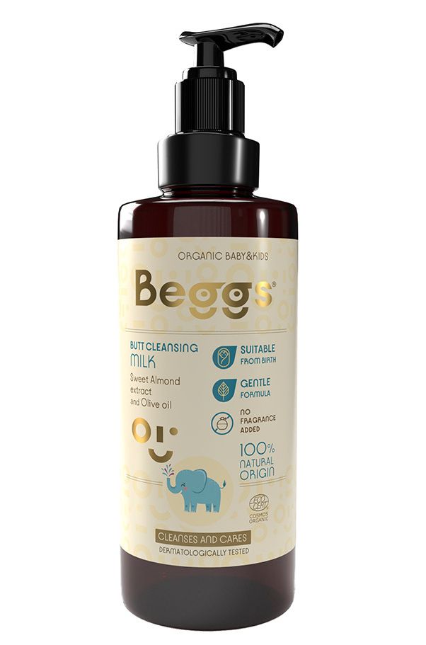 Beggs Čistící mléko na zadeček 200 ml