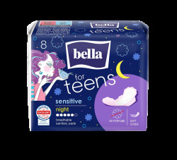 BELLA For teens night sensitive ultratenké vložky 8 ks