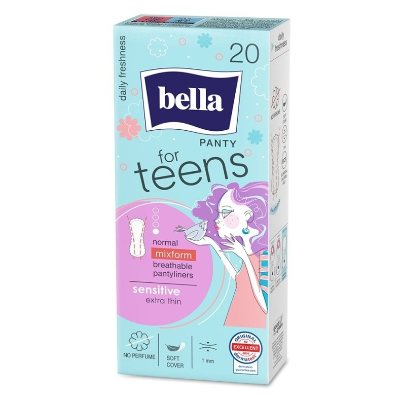 BELLA For Teens Sensitive Slipové vložky 20 ks