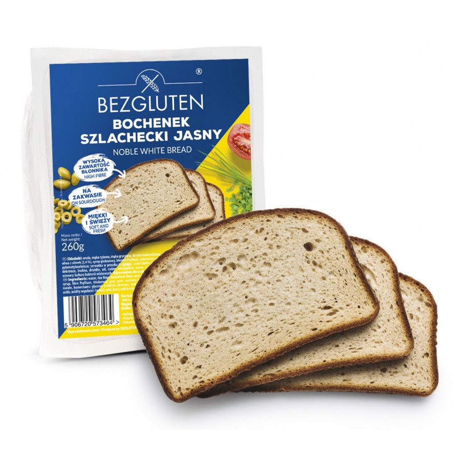 BEZGLUTEN Bochník světlý bez lepku 260 g