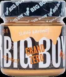 BIG BOY Grand Zero slaný karamel - Arašídový krém s příchutí slaný karamel 250 g