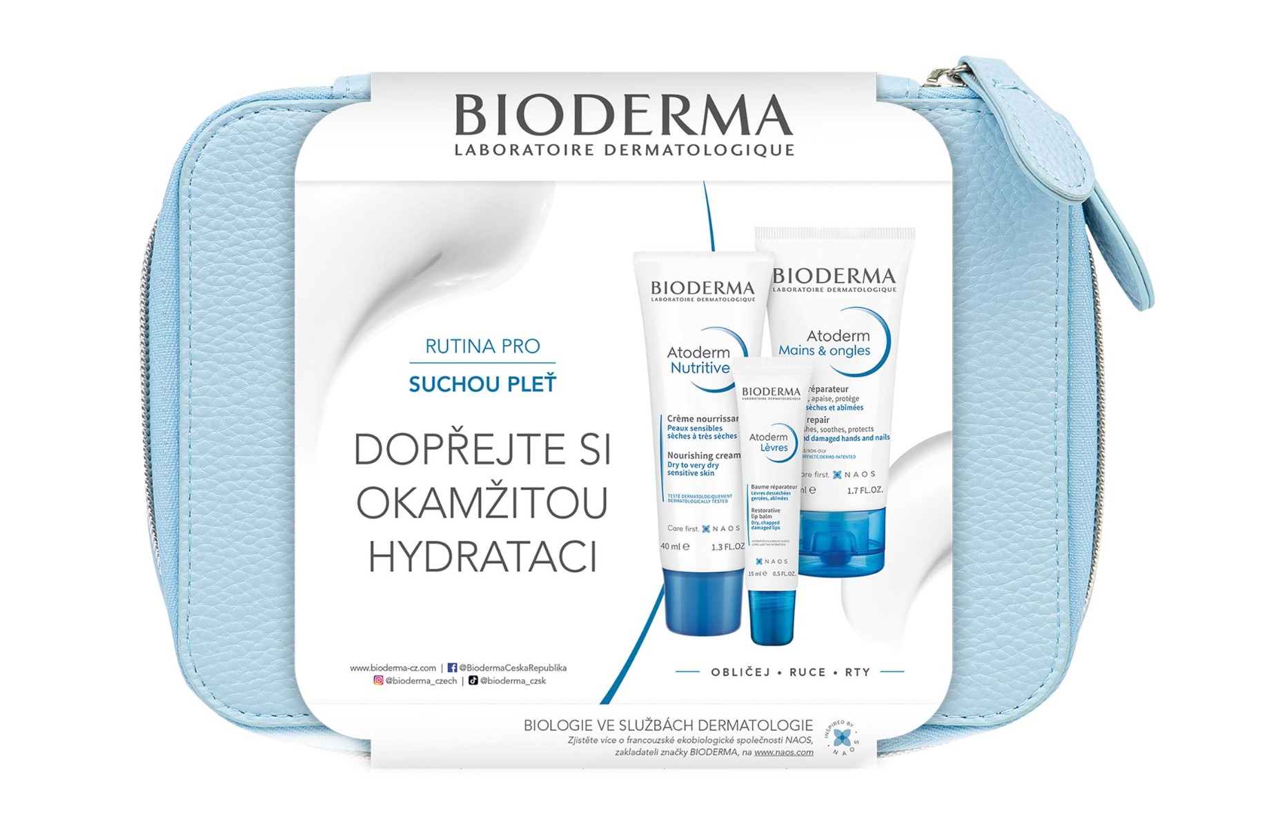 BIODERMA Atoderm Sada na suchou pleť dárkový balíček 3 ks