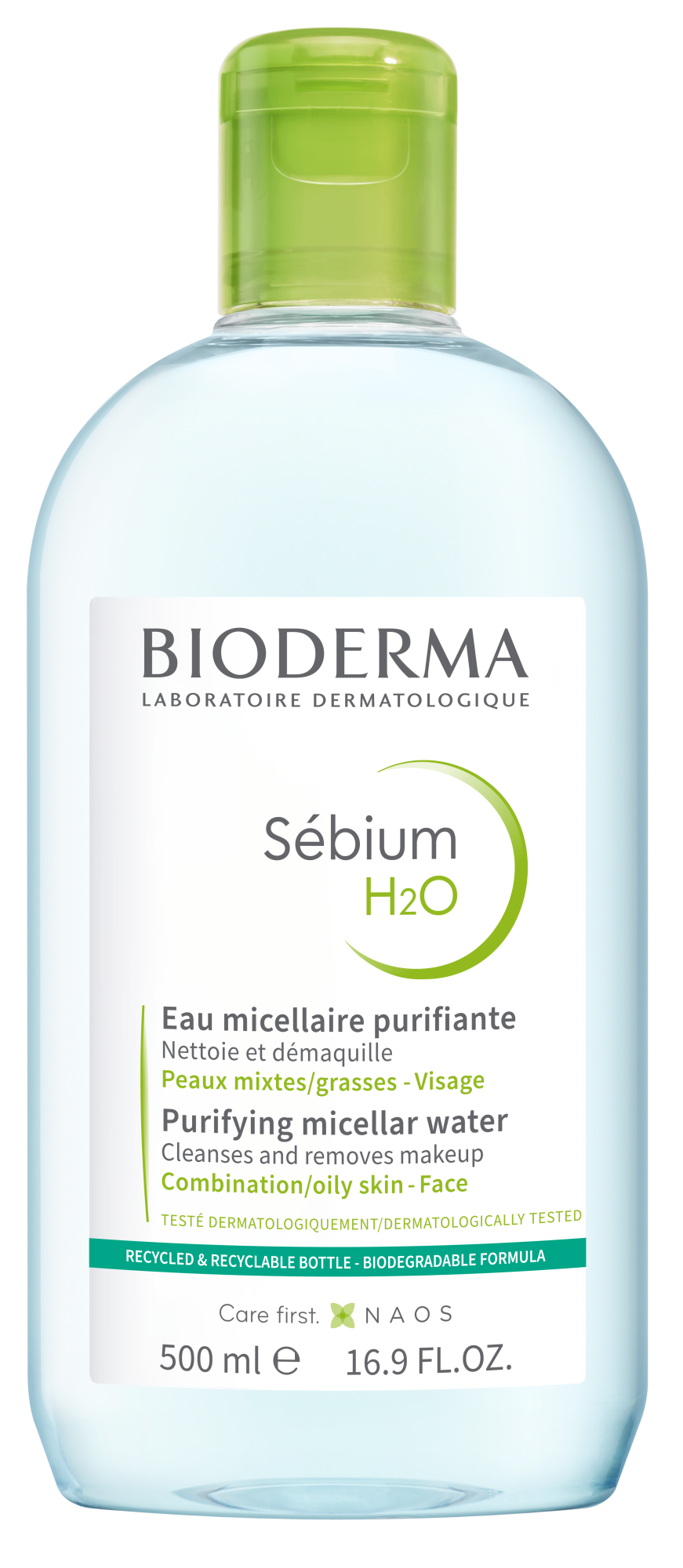 BIODERMA Sébium H2O micelární voda na mastnou pleť a akné 500 ml