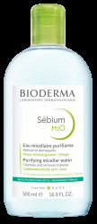 BIODERMA Sébium H2O micelární voda na mastnou pleť a akné 500 ml