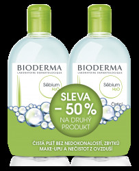 BIODERMA Sebium H2O micelární voda výhodné balení 2 x 500 ml