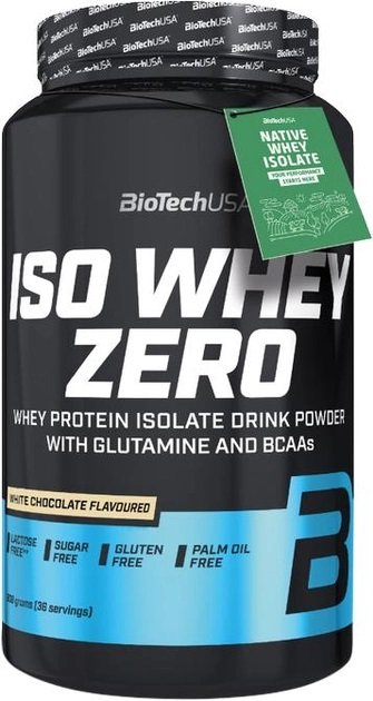 BIOTECH Iso Whey Zero Native bílá čokoláda 908 g