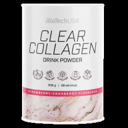 BioTech USA Clear Collagen 308g - jahoda, brusinka