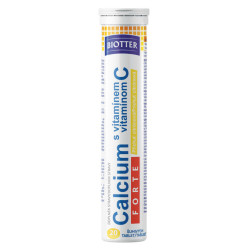 BIOTTER Calcium FORTE s vitamínem C citrón tablety 20 ks