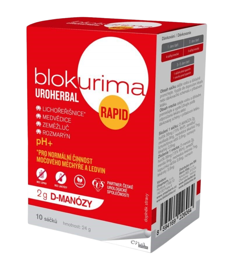 BLOKURIMA Uroherbal Rapid 2g D-manózy 10 x 2.3 g