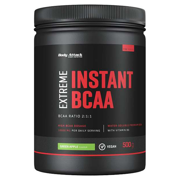 BODY ATTACK Extreme instant BCAA 2:1:1 green apple 500 g