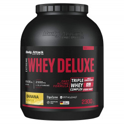 BODY ATTACK Extreme whey deluxe syrovátkový hydrolyzát banán 2300 g