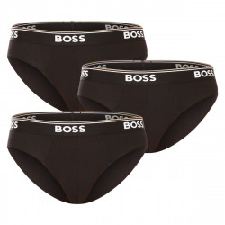 BOSS 3PACK pánské slipy černé (50475273 001) M