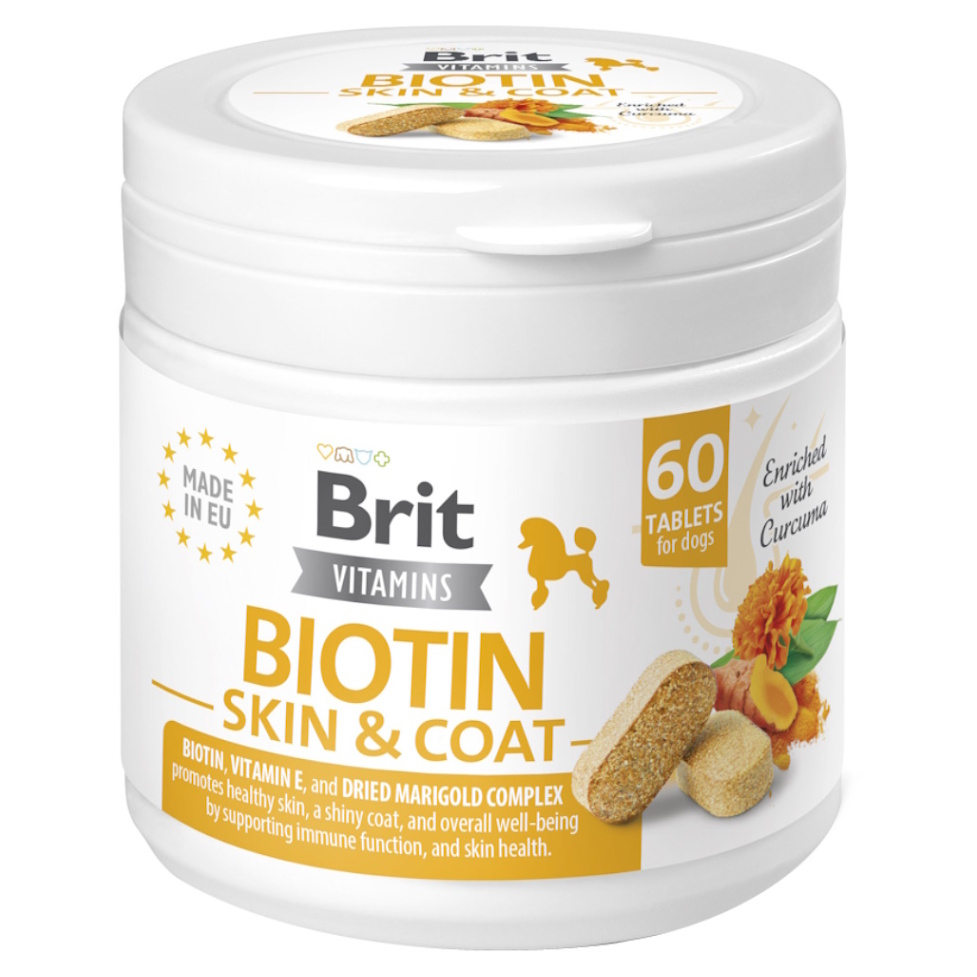 BRIT Dog Vitamins Biotin Skin&Coat 60 tablet