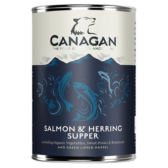 CANAGAN Salmon & herring supper konzerva pro psy 400 g