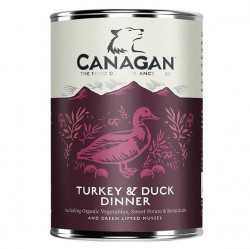 CANAGAN Turkey & duck dinner konzerva pro psy 400 g