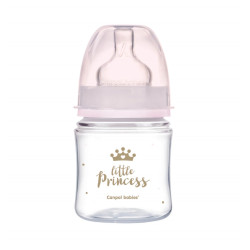 CANPOL BABIES Lahev se širokým hrdlem ROYAL BABY růžová 120 ml