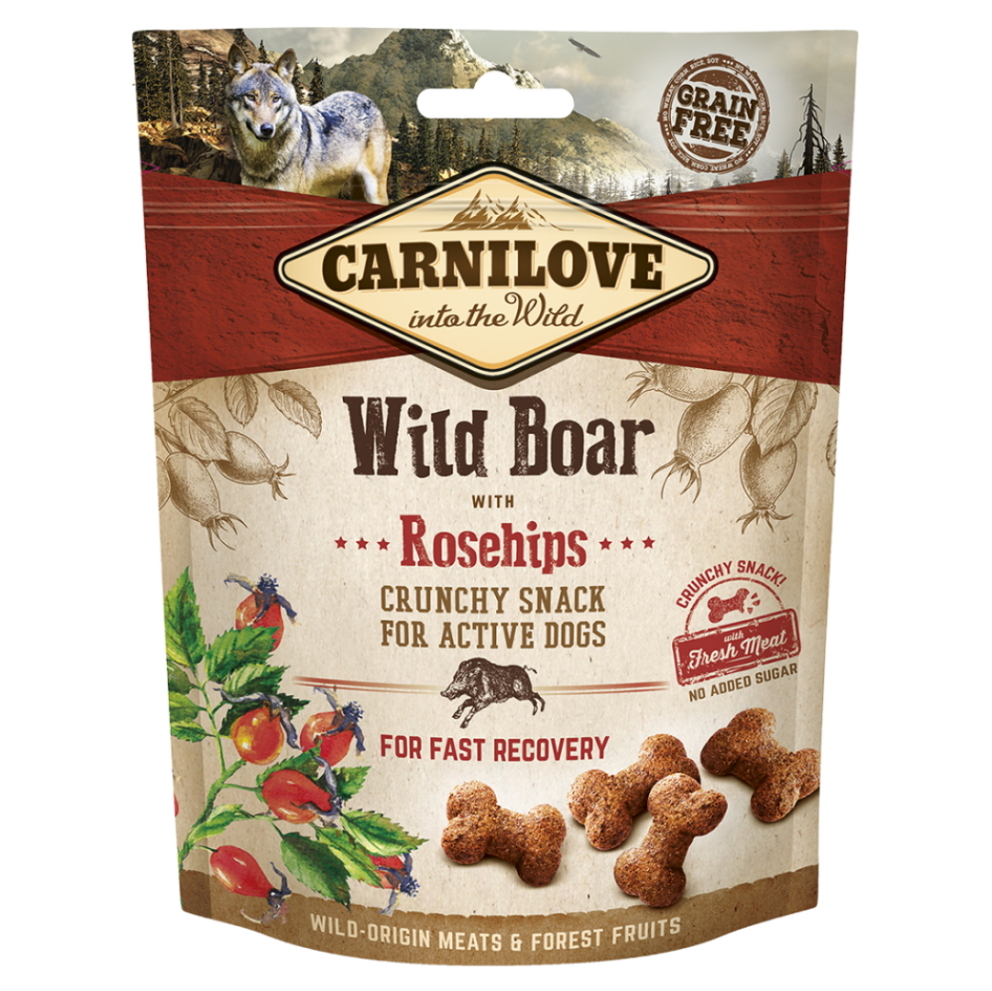 CARNILOVE Dog crunchy snack wild boar&rosehips 200 g