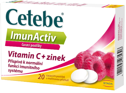 CETEBE Imunactiv malina 20 pastilek