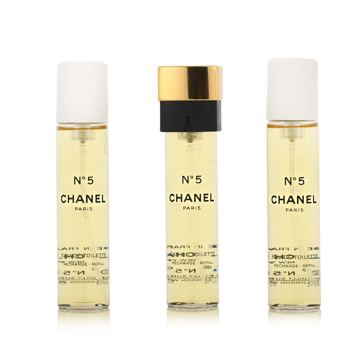 Chanel No 5 EDT 3 x 20 ml náplň do kapesního spreje W