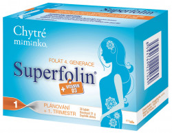 CHYTRÉ MIMINKO Superfolin 1 PLAN 30 tablet