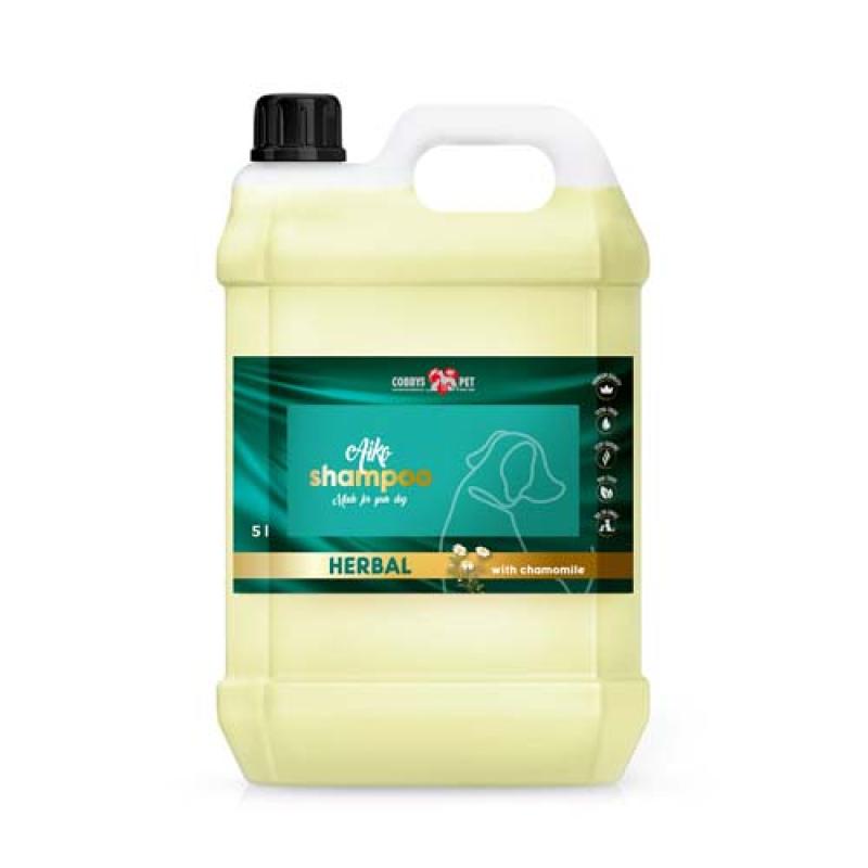 Cobbyspet AIKO HERBAL SHAMPOO WITH CHAMOMILE 5L šampon pro psy s heřmánkem