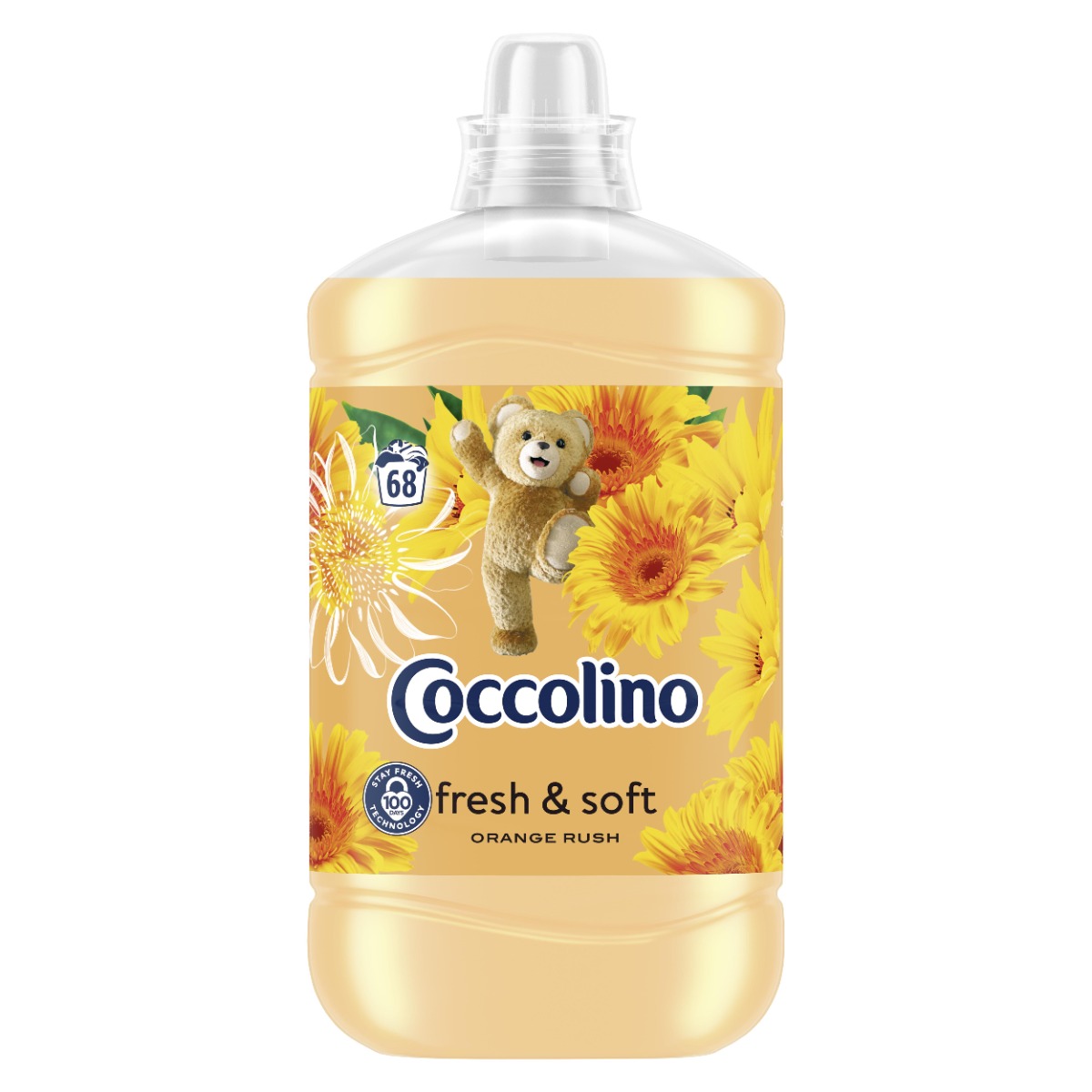 Coccolino Aviváž Orange Rush fresh & soft 1700 ml 68 dávek