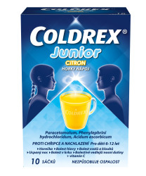 Coldrex Junior CITRON 10 sáčků